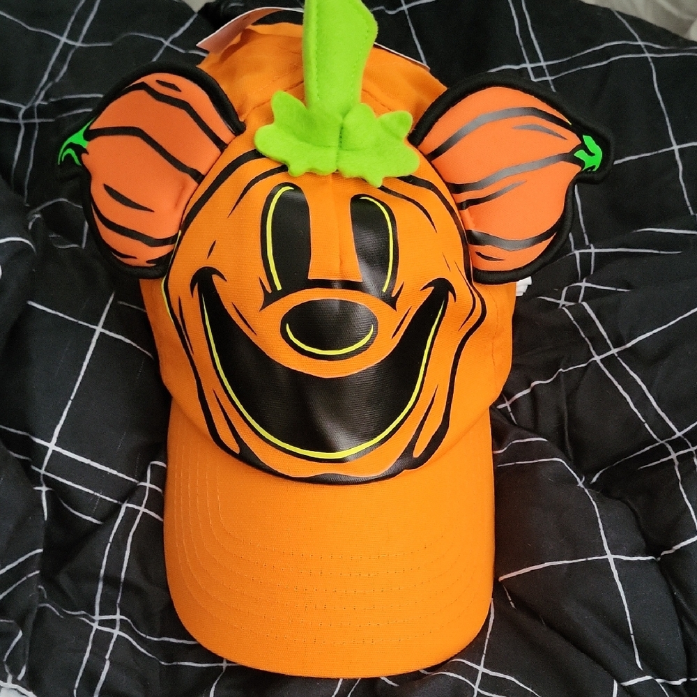 Disney Pumpkin Mickey Mouse Ears Hat